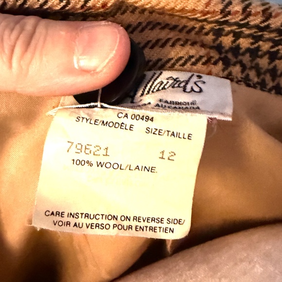 Vintage D’Allaird’s Pure Wool Prince of Wales plaid blazer made in Canada EUC - Picture 4 of 12